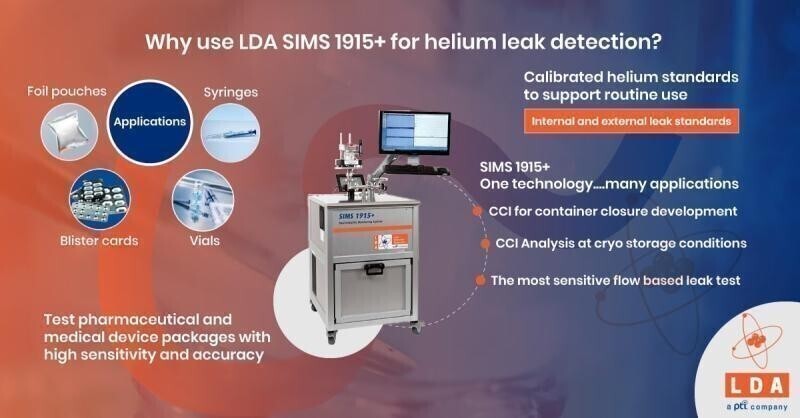 SIMS 1915+ | Helium Leak Detector for Seal Integrity Testing | CCI